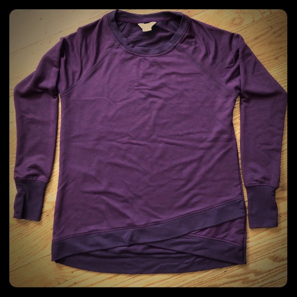 Danskin criss cross sweatshirt top sz x-small
